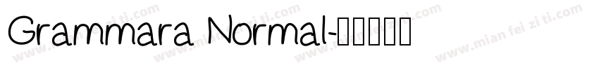 Grammara Normal字体转换